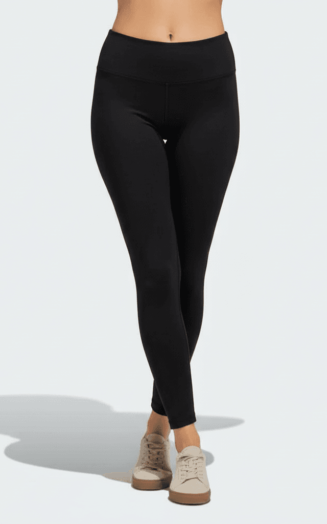 ليجنز سباحة، سراويل ضيقة سوداء بطول كامل للأداء.